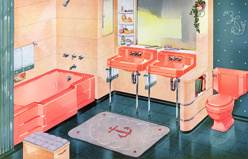 vintage bathroom